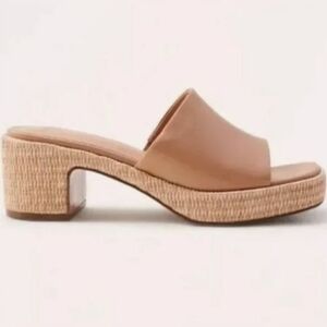 Abercrombie & Fitch Heeled Sandals - New Women | Color: Beige | Size: 8.5